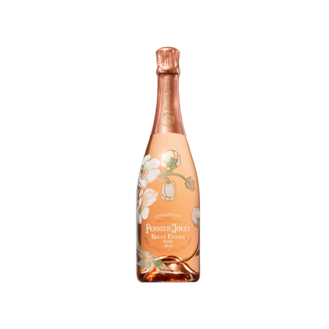 A bottle of Perrier-Jouët Belle Epoque Rose 2014