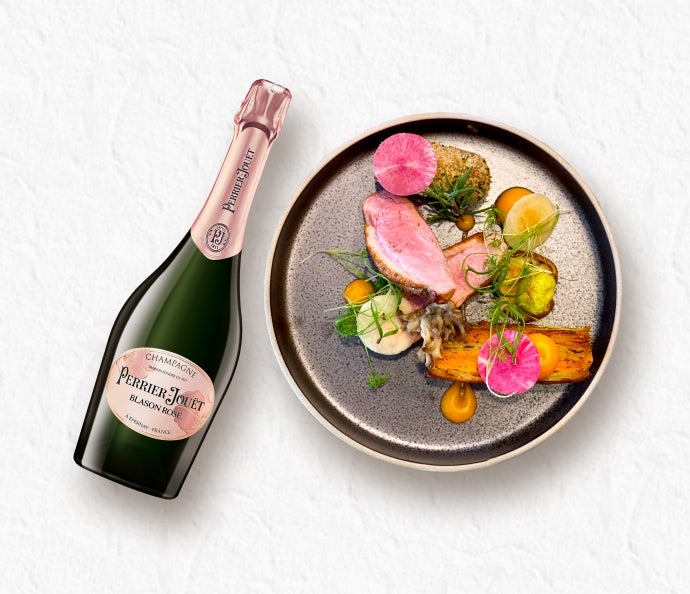 Roasted Duck With Perrier Jouët Balson Rosé