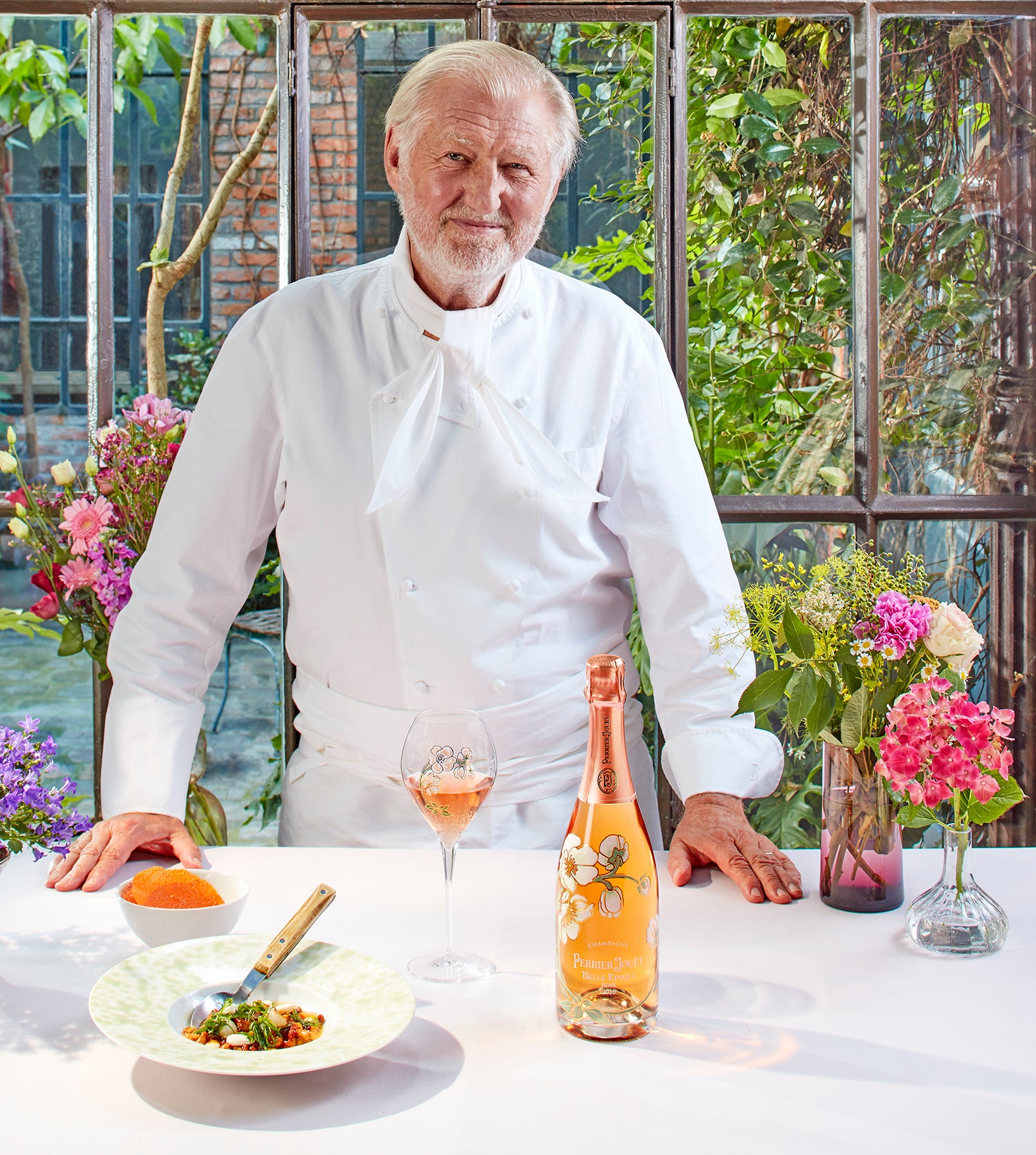 PIERRE GAGNAIRE’S Girolle mushrooms, apricots, fresh almonds RECIPE & PERRIER-JOUËT BELLE ÉPOQUE ROSÉ 2010