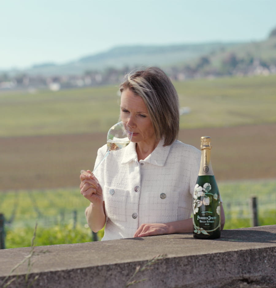 Séverine Frerson tasting Belle Epoque 2018