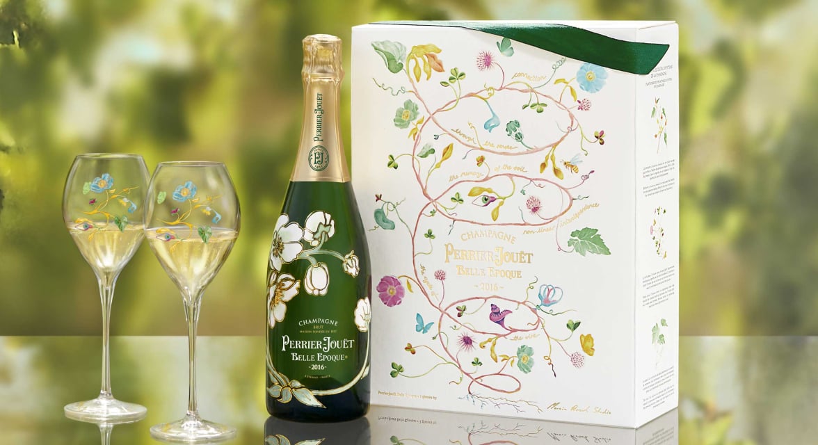 Limited Edition Belle Epoque 2016 with 2 flutes by Marcin Rusak 