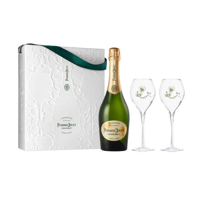 Perrier-Jouët Grand Brut Gift Box With Flutes