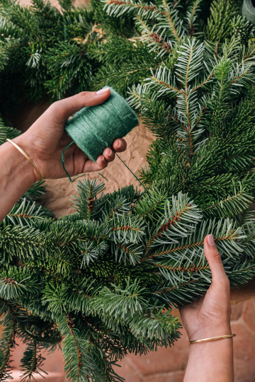Christmas wreath Step 3