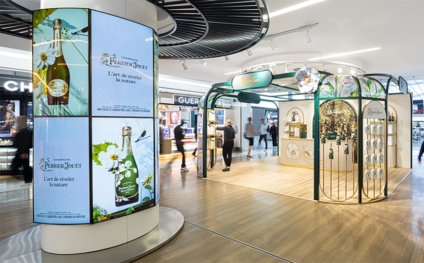 Pop Up Perrier-Jouët at Charles de Gaulle Airport