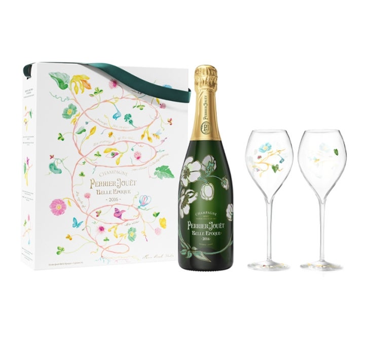 Belle Epoque Brut 2016 with 2 flutes limited edition Marcin Rusak