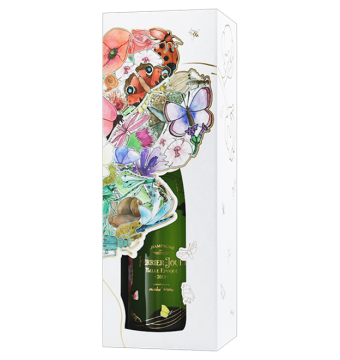 Belle Epoque Brut 2013 decorated bottle with 120th anniversary decorated giftbox