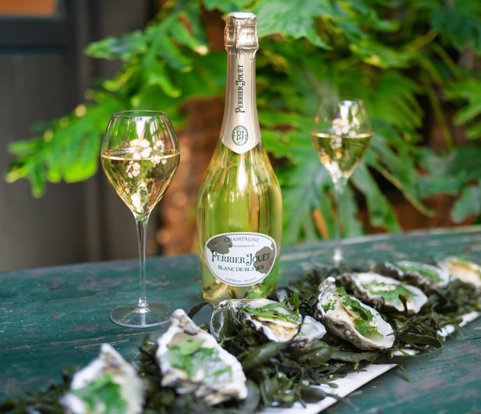 Gaya Oysters With Perrier Jouët Blanc de Blancs