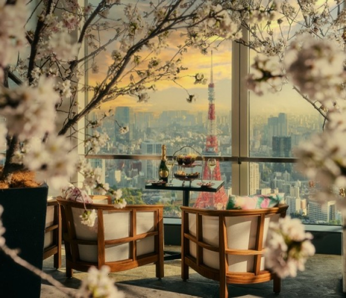 アンダーズ 東京の「夜桜プレミアムビュープラン」1日18組限定でご提供