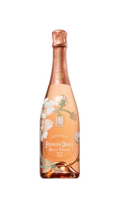 A bottle of Perrier-Jouët Belle Epoque Rose 2014