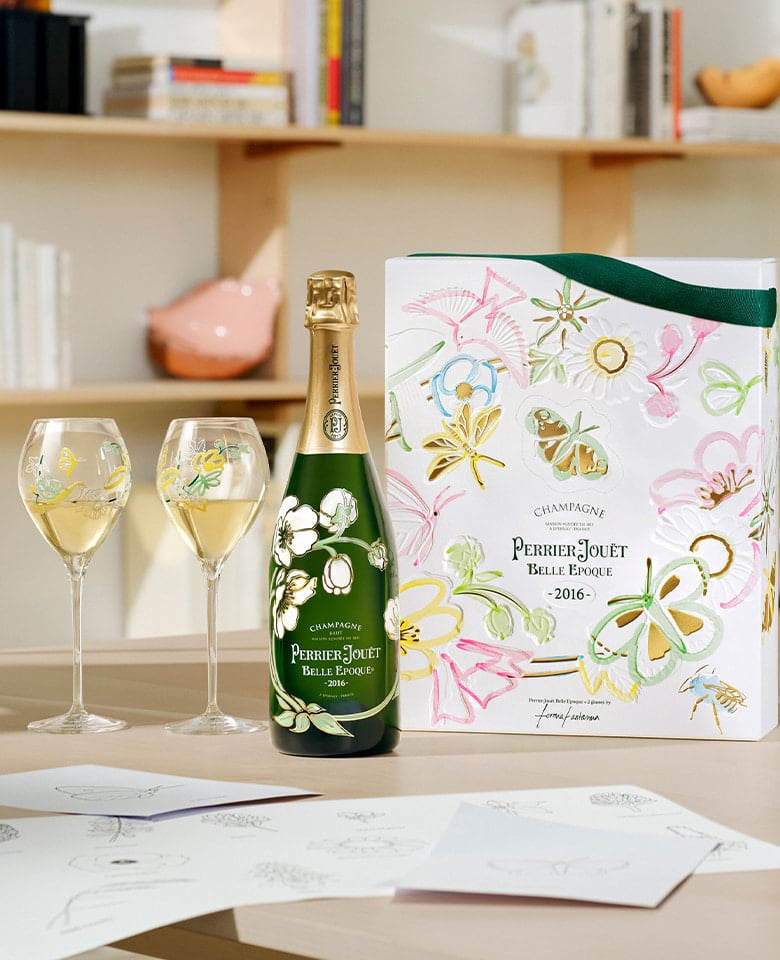 Limited Edition Belle Epoque with 2 flutes by Formafantasma