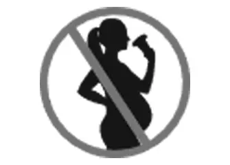 Do not drink while pregnant logo