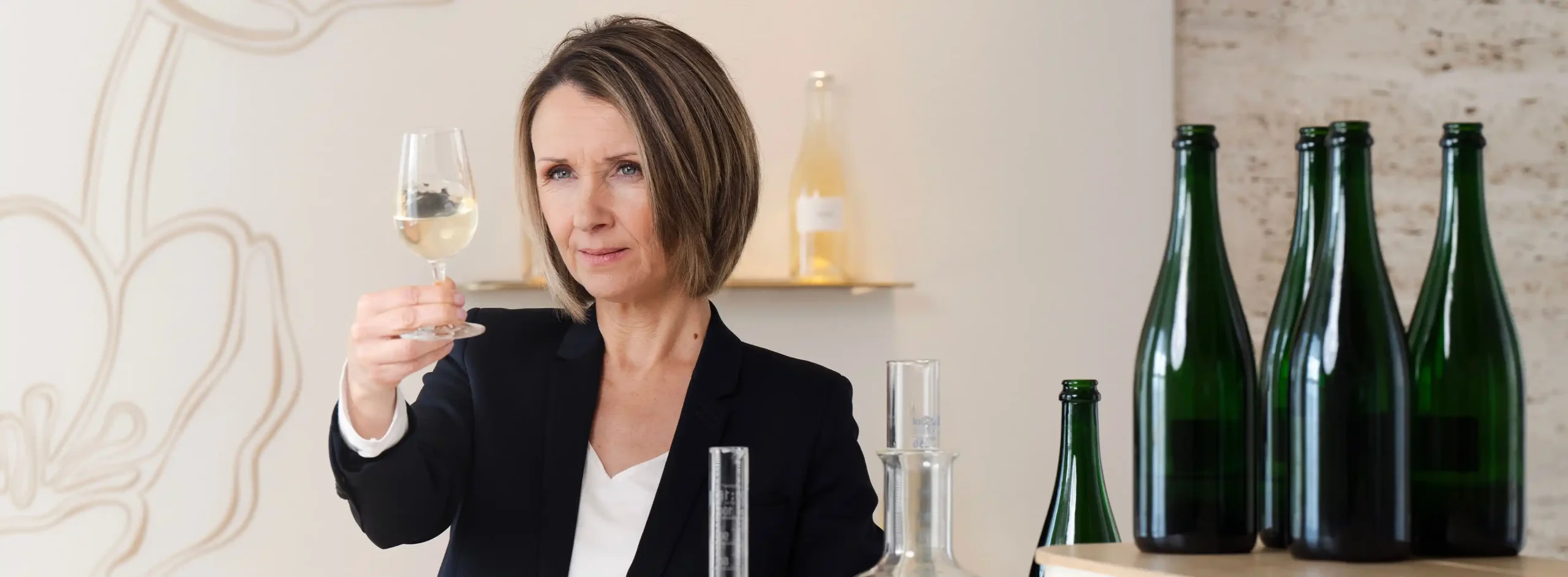 Cellar Master Séverine Frerson in the Tasting Room located in Epernay