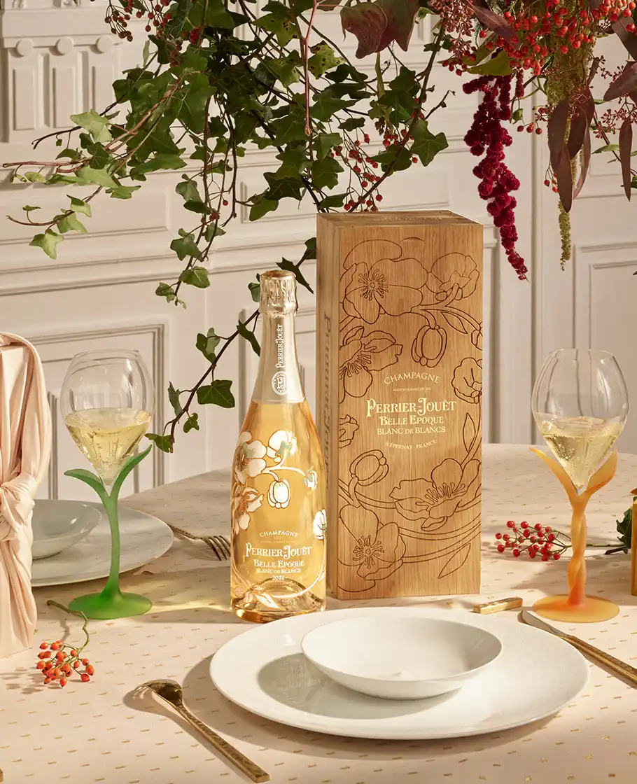 Belle Epoque Blanc de Blancs with wooden box