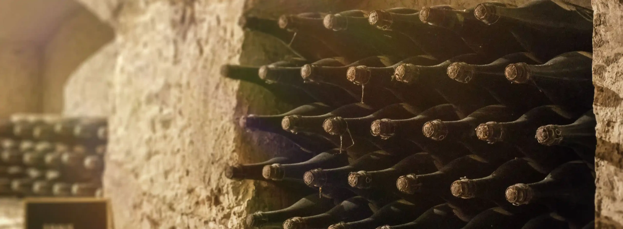 Storing champagne in our cellars in Epernay