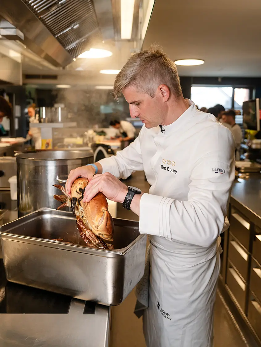 Tim Boury cooking