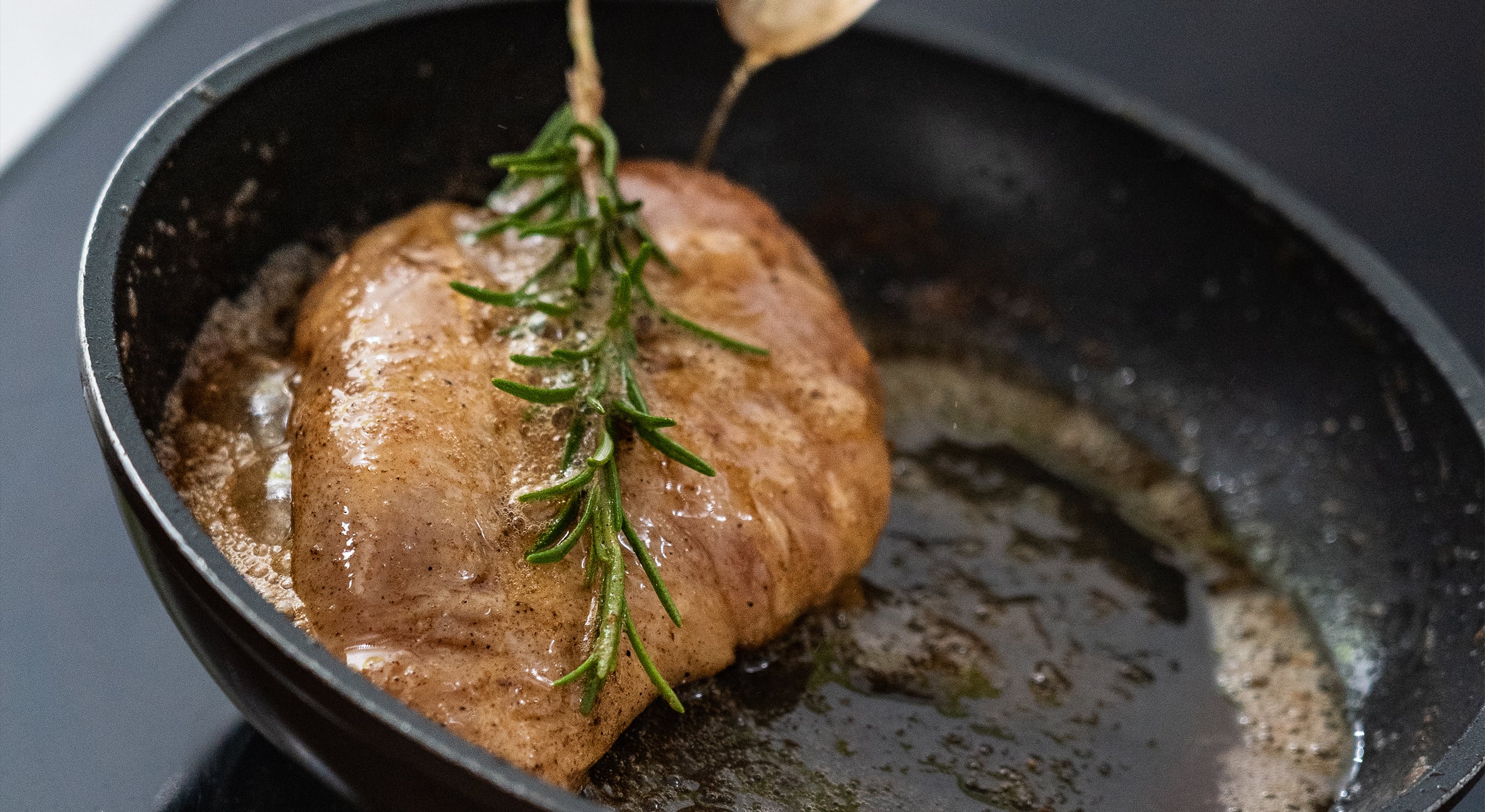 Capon being cooked