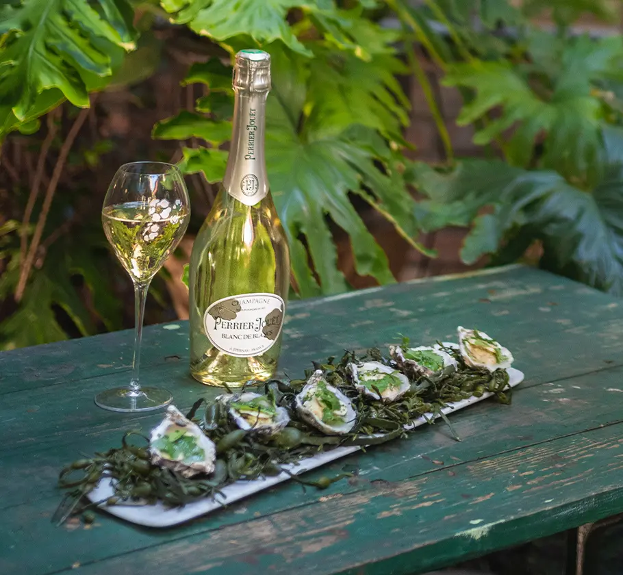Gaya oysters with Blanc de Blancs